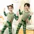 Conjunto de roupas de inverno para crianças, pijama para meninos e meninas, con