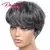 Imagem do Peruca de cabelo humano curto pixie corte colorido onda natural perucas com fran