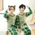 Conjunto de roupas de inverno para crianças, pijama para meninos e meninas, con - loja online