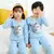 Novo algodão crianças pijamas conjuntos de inverno do bebê meninas meninos ro na internet
