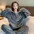 Conjuntos de pijamas de inverno para mulher pijamas casas roupas de pijama casa