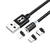 Cabo Magnético 3 em 1 Tipo C Lightning e Micro USB V8 Hrebos HS-211 (CBHS211) na internet