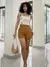 Cropped Feminino Ribana de Alça com Flor Juliana Ref. 1286