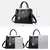 Bolsas de luxo de couro macio bolsas femininas designer 3 camadas ombro crossbod - FB Female Beauty
