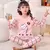 Imagem do Novo algodão crianças pijamas conjuntos de inverno do bebê meninas meninos ro