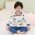Novo algodão crianças pijamas conjuntos de inverno do bebê meninas meninos ro - loja online