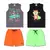 Kit 10 Peças de Roupas Infantil Menino - 5 Regatas + 5 Bermudas Tamanho 1 ao 10 - loja online