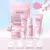 Conjuntos e kits de cuidados com a pele Sakura com limpadores, soro, creme para