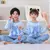 Conjunto de roupas de inverno para crianças, pijama para meninos e meninas, con na internet