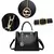 Imagem do Bolsas de luxo de couro macio bolsas femininas designer 3 camadas ombro crossbod