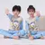 Conjunto de roupas de inverno para crianças, pijama para meninos e meninas, con na internet