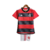 Kit Infatil Flamengo I 23/24 Adidas - Vermelho com detalhes em preto