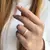 ALIANÇAS DE PRATA 4MM MODELO "DINÁ" COM ANEL HEART TWO - comprar online