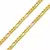 CORRENTE DE OURO18K MODELO GROUMET ELO 3 X 1 / 70CM