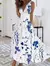 Vestido feminino elegante longo, cintura alta na internet