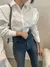 Camisa feminina outono novo chique manga longa blusas soltas elegantes - loja online