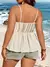 Regata gola V feminino, estilo praia, camisola monocromática, Plus Size - loja online