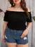 Plus size verão feminino elegante fora do ombro vestido casual moda sólida - comprar online