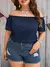 Plus size verão feminino elegante fora do ombro vestido casual moda sólida - loja online