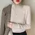 Camisola de gola alta feminina moda nova estiramento topos pulôveres de malha d - comprar online