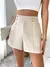 shorts vintage cintura alta com zíper - Dhiulia Valeska 