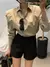 Camisa feminina outono novo chique manga longa blusas soltas elegantes - loja online