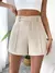 shorts vintage cintura alta com zíper - Dhiulia Valeska 