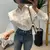 Camisa feminina outono novo chique manga longa blusas soltas elegantes