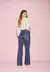 Calça Jeans Feminina Wide Leg Fit Escura DZ20438