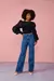 Calça Jeans Feminina Wide Leg Fit Alongada com Bolso Faca DZ21049