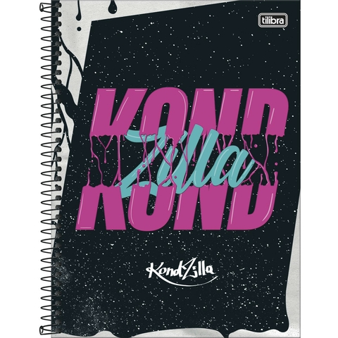 Caderno Espiral Capa Dura 1 Matéria 80 Fls KondZilla - Tilibra - Roxo