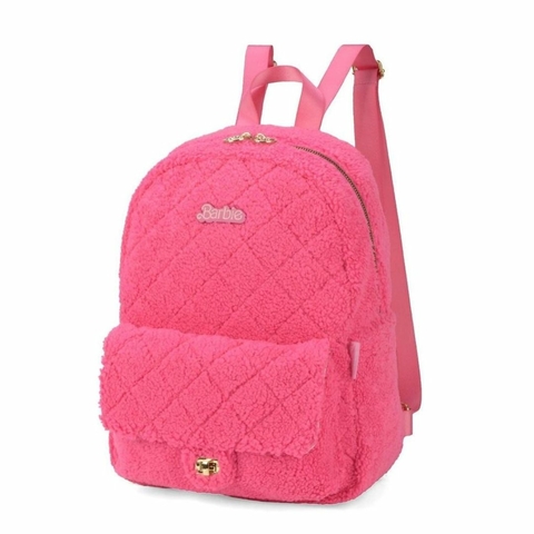 Mochila De Costas Casual Passeio Barbie Com Sherpa - Luxcel - Mochila