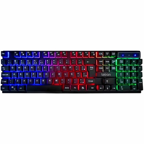 Teclado Gamer Led Retroiluminado Play On - Letron