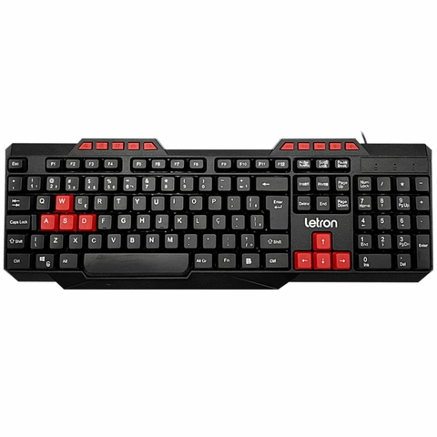 Teclado Gamer Geek Vermelho - Letron