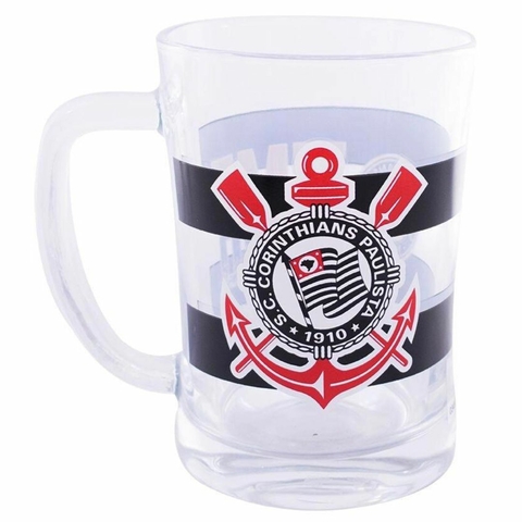 Caneca De Vidro 650ml - Corinthians