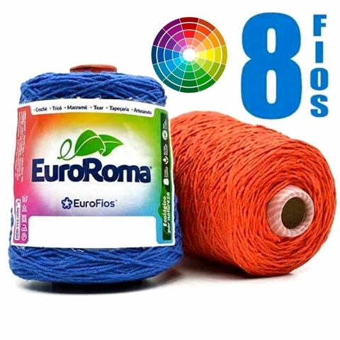 Barbante 600g Colorido N°8 - EuroRoma