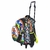 Kit Mochila de Rodinha/Lancheira/Estojo Cubic World - Rocie - Preto - comprar online