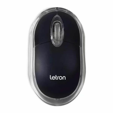 Mouse USB 800 DPI L-BLACK Escritório - Letron