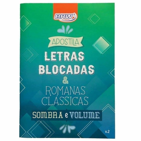 Livro Apostila Letras Blocadas e Romanas Clássicas Sombra E Volume - BRW