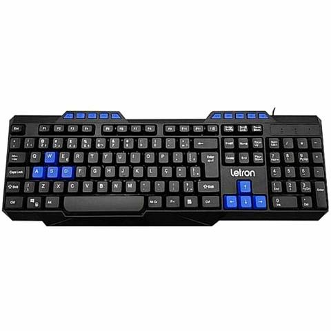 Teclado Gamer Geek Azul - Letron