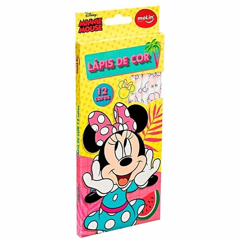 Lápis de Cor 12 Cores Minnie Mouse - Molin - comprar online