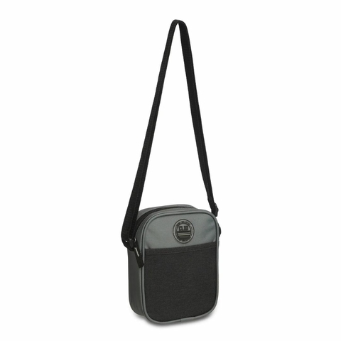 Bolsa Transversal Shoulder Bag Masculina Juvenil - Clio Style - Cinza