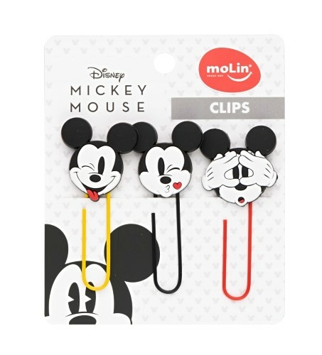 Clips Mickey Mouse 50mm 3 Unidades - Molin