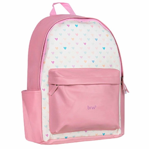 Mochila de Costas Rosa Corações Soul - BRW - Mochila