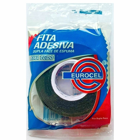 Fita Dupla Face de Espuma 19mmx1,5m Fixa Tudo - Eurocel