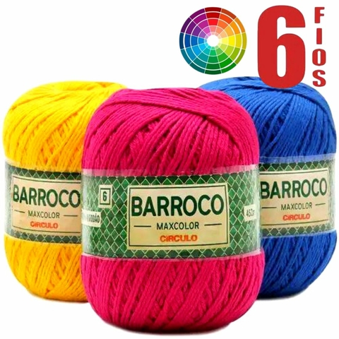 Barbante Barroco 400g MaxColor nº 6 - Circulo