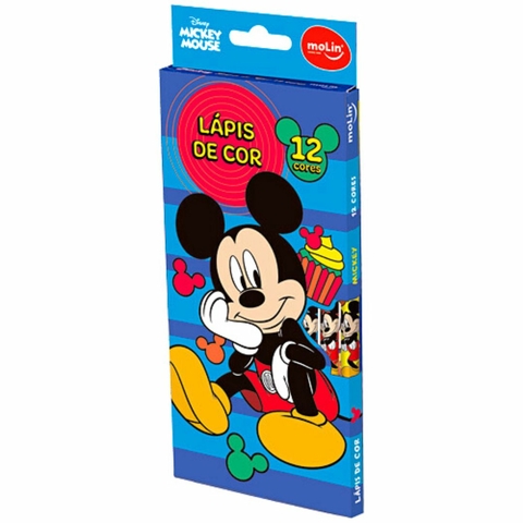 Lápis de Cor 12 Cores Mickey Mouse - Molin - comprar online