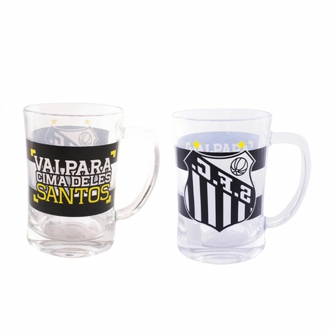 Caneca De Vidro 660ml - Santos