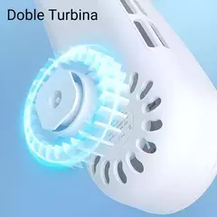 Ventilador Portátil Cuello Recargable 3 Velocidades Verano
