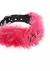 Funk Plus Leather Back Fur Choker Pink en internet